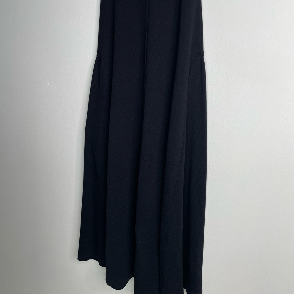 Ribbed Black Coquette Fairycore Whimsigoth Sleeveless spaghetti Dress size XS - Picture 8 of 9